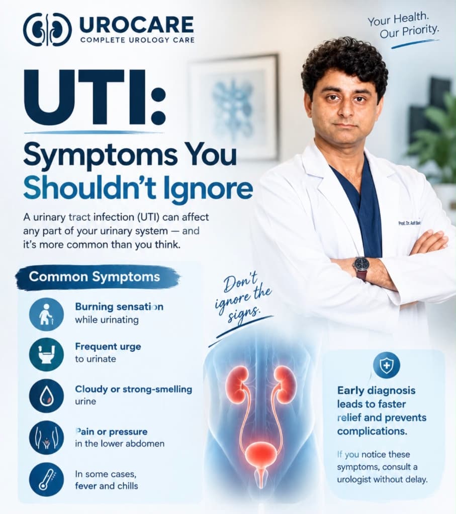 Urocare Complete Urology Care - Urinary Tract Infection (UTI) Symptoms Guide by Prof. Dr. Asif Baloch